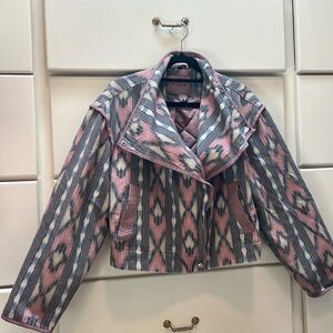 Blank NYC blue and pink jacket small